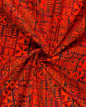 Polynesian fabric TANE Red - Tissushop